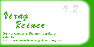 virag reiner business card